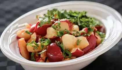 Smashed Radishes in Soy Dressing