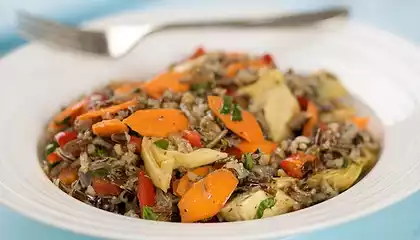 Wild Rice and Artichoke Salad