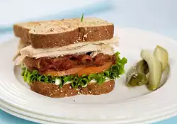 Leftover Turkey Club Sandwich