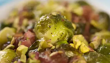 Caramelized Brussels Sprouts with Pistachios