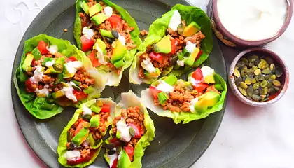 Turkey Lettuce Boats