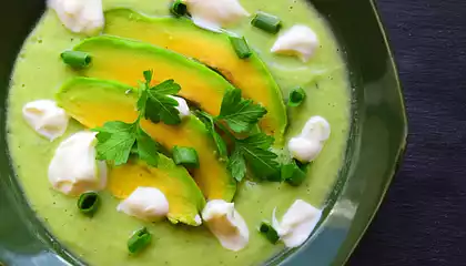 Chilled Avocado & Cucumber Soup