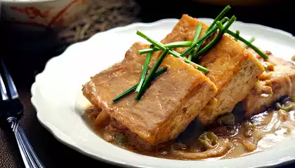 Braised Tofu in Spicy Peanut Sauce