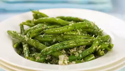 Green Beans with Lemon Dill Dressing