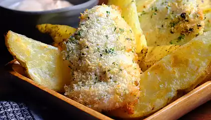 Asian Baked Fish and Chips