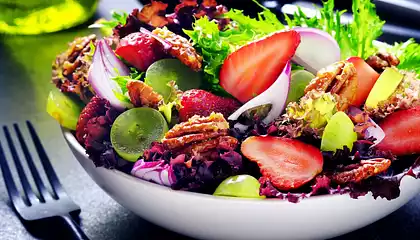 Strawberry and Pecan Salad