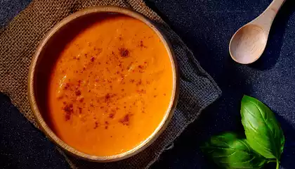 Smoked Tomato and Apple Gazpacho