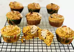 Carrot Muffins with Walnut-Cream Centers
