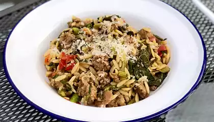 Pasta with Hot Sausage and Rapini