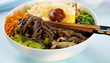 Korean Soba Noodles with Vegetables