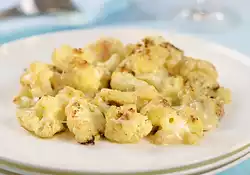 Roasted Cauliflower with Asiago/Parmesan and Orange Zest