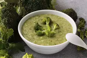 Keto Broccoli Lemon Parmesan Soup Recipe