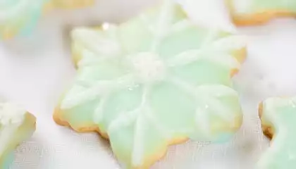 Lemon Snowflake Cookies