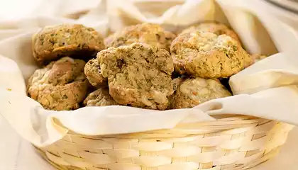 Cheesy Whole Wheat Herb Biscuits