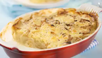 Au Gratin Turnips and Potatoes