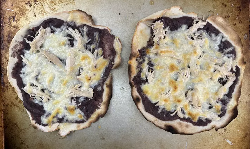 Soft Black Bean Tostadas