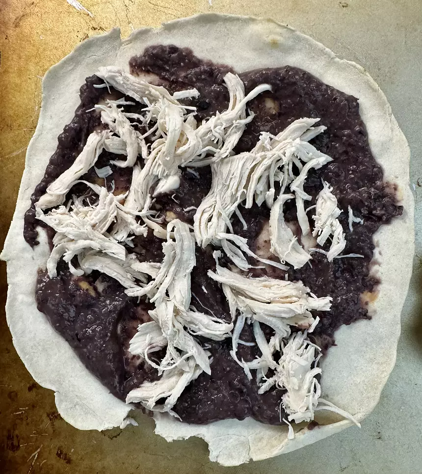 Soft Black Bean Tostadas