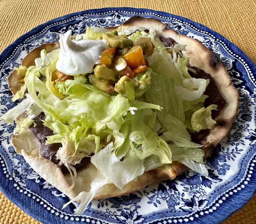 Soft Black Bean Tostadas