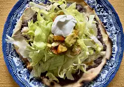 Soft Black Bean Tostadas