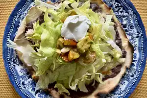 Soft Black Bean Tostadas