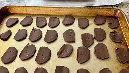 Slice & Bake Chocolate Wafer Cookies