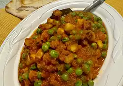 Mattar Paneer (Peas and Cheese)