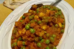 Mattar Paneer (Peas and Cheese)