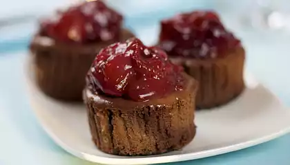 Black Forest Mini Cheesecakes