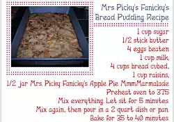 Mrs Picky Fanicky's Bread Pudding