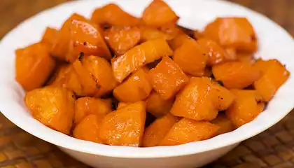 Paleo Maple Syrup Roasted Sweet Potatoes