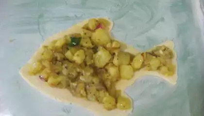 Homemade Fish shaped Appetizer