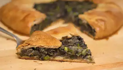 Mushroom and Leek Gallette