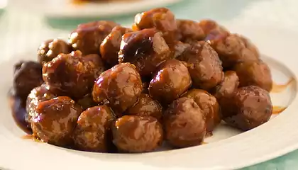 Honey Garlic Glazed Meatballs