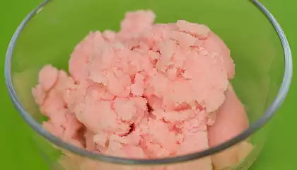 Fresh Watermelon and Low-fat Vanilla Yogurt Ice