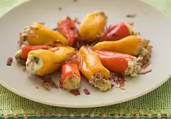 Ricotta Stuffed Sweet Baby Peppers