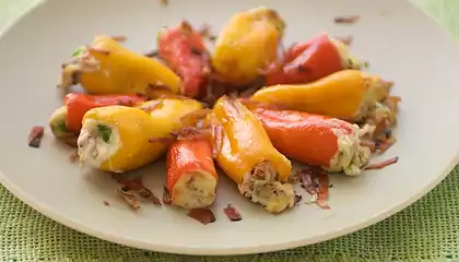 Ricotta Stuffed Sweet Baby Peppers