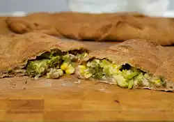 Broccoli and Corn Calzone