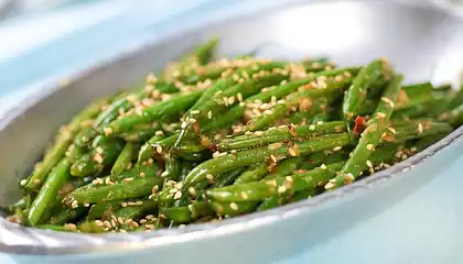 Asian Simple Spicy Sautéed Green Beans