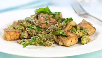 Asparagus and Tofu with Indian Spices