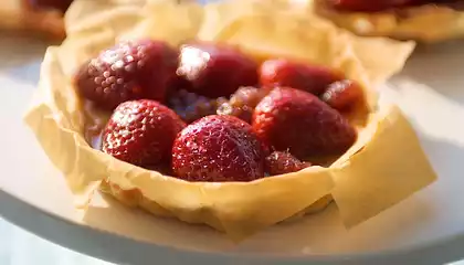 Berries and Ricotta  Mini Phyllo Tarts