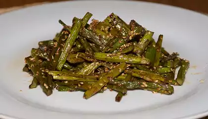 Roasted Sesame Balsamic Asparagus