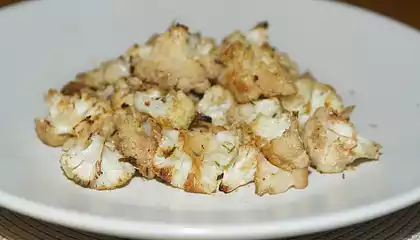 Parmesan and Balsamic Roasted Cauliflower