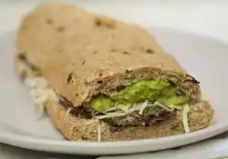 Easy Black Bean and Avocado Sandwich