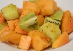 Mixed Fruit Salad with Citrus Mint Dressing