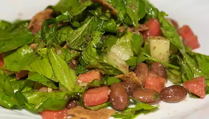 Toasted Pita and Pinto Bean Salad