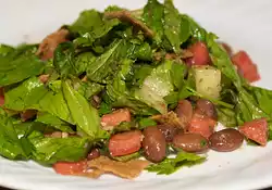 Toasted Pita and Pinto Bean Salad