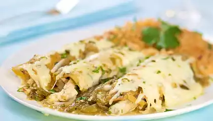 Chicken Enchiladas Verde (Green)