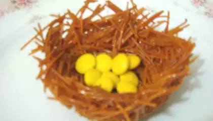 Homemade Noodles Bird’s Nest