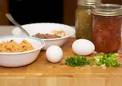Huevos Rojo y Verdes (Mexican Red and Green Eggs)