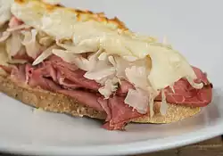 Open Faced Reuben Sandwiches